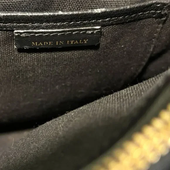 Burberry Women's Medium Leather And House Check Print Black Banner Bag - Picture 11 of 11